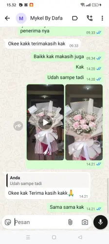 Testimonial Buket Bunga pari